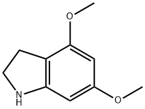 4,6-二甲氧基-2,3-二氢-1H-吲哚, 82260-12-6, 结构式