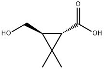 (1S,3S)-3-(Hydroxymethyl)-2,2-dimethylcyclopropane-1-carboxylic acid, 82442-71-5, 结构式