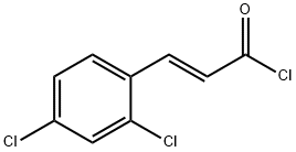 (2E)-3-(2,4-dichlorophenyl)acryloyl chloride 化学構造式