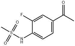 N-(4-乙酰基-2-氟苯基)甲磺酰胺, 824937-50-0, 结构式