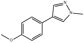 4-(4-甲氧基苯基)-1-甲基-1H-吡唑, 82525-24-4, 结构式