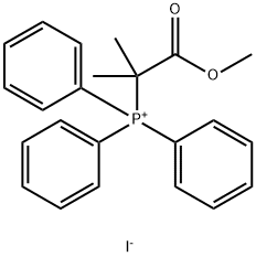 Phosphonium, (2-methoxy-1,1-dimethyl-2-oxoethyl)triphenyl-, iodide (1:1) Structure