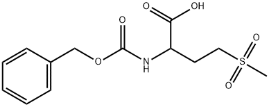 Butanoic acid, 4-(methylsulfonyl)-2-[[(phenylmethoxy)carbonyl]amino]- Structure