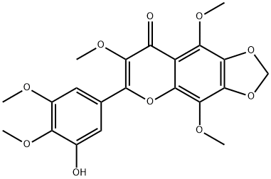 3'-Hydroxy-3,5,8,4',5'-
pentamethoxy-6,7-methylenedioxyflavone Structure
