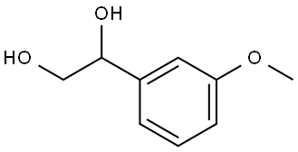 1,2-Ethanediol, 1-(3-methoxyphenyl)- Structure