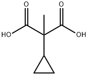 Propanedioic acid, 2-cyclopropyl-2-methyl- Struktur