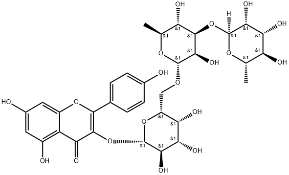 Kaempferol 3-O-rhamninoside,83170-31-4,结构式