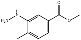 Benzoic acid, 3-hydrazinyl-4-methyl-, methyl ester 化学構造式