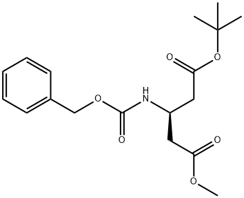 Pentanedioic acid, 3-[[(phenylmethoxy)carbonyl]amino]-, 1,1-dimethylethyl methyl ester, (3R)- (9CI) Structure