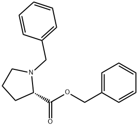 L-Proline, 1-(phenylmethyl)-, phenylmethyl ester 化学構造式