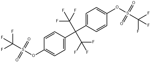 Methanesulfonic acid, trifluoro-, [2,2,2-trifluoro-1-(trifluoromethyl)ethylidene]di-4,1-phenylene ester (9CI)