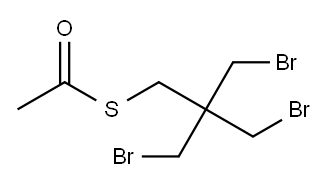 Ethanethioic acid, S-[3-bromo-2,2-bis(bromomethyl)propyl] ester 化学構造式