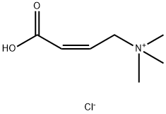2-Propen-1-aminium, 3-carboxy-N,N,N-trimethyl-, chloride (1:1), (2Z)- Structure