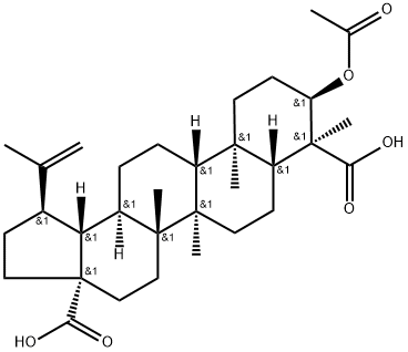 3alpha-Acetoxy-20(29)-lupene-23,28-dioic acid Struktur