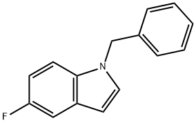 1H-Indole, 5-fluoro-1-(phenylmethyl)- 结构式