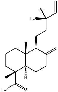 13-Hydroxylabda-8(17),14-dien-18-oic acid Structure