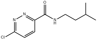 6-氯-N-异戊基哒嗪-3-甲酰胺 结构式