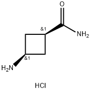 CIS-3-氨基环丁烷甲酰胺盐酸盐, 84182-57-0, 结构式
