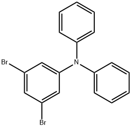 (3,5-Dibromo-phenyl)-diphenyl-amine Struktur