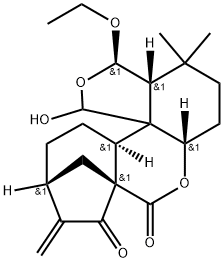 13-脱氧-10-O-乙基-8-羟基延命素 结构式