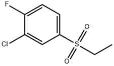2-chloro-4-(ethanesulfonyl)-1-fluorobenzene Structure