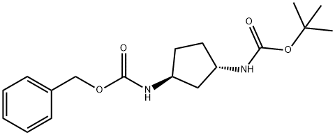 Carbamic acid, [(1S,3S)-3-[[(1,1-dimethylethoxy)carbonyl]amino]cyclopentyl]-, phenylmethyl ester (9CI)