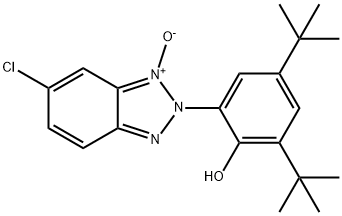 Phenol, 2-(6-chloro-1-oxido-2H-benzotriazol-2-yl)-4,6-bis(1,1-dimethylethyl)- 化学構造式