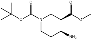 1,3-Piperidinedicarboxylic acid, 4-amino-, 1-(1,1-dimethylethyl) 3-methyl ester,|(3R,4S)-1-叔丁基3-甲基4-氨基哌啶-1,3-二甲酸酯
