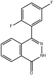 4-(2,5-二氟苯基)酞嗪-1(2H)-酮 结构式