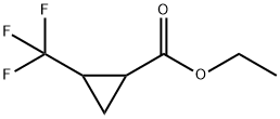 Cyclopropanecarboxylic acid, 2-(trifluoromethyl)-, ethyl ester,848074-37-3,结构式