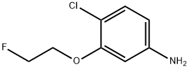 Benzenamine, 4-chloro-3-(2-fluoroethoxy)- Structure