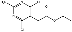 5-Pyrimidineacetic acid, 2-amino-4,6-dichloro-, ethyl ester