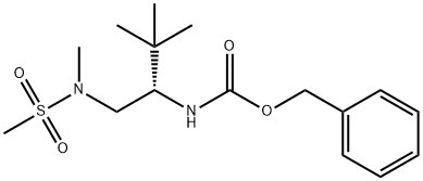 N-{2-[(Benzyloxy)carbonyl]amino-3,3-dimethylbutyl}-N-methylmethanesulfonamide Struktur