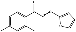 (2E)-1-(2,4-Dimethylphenyl)-3-(furan-2-yl)prop-2-en-1-one, 84922-00-9, 结构式