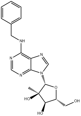 N6-Benzyl-2'-C-methyladenosine Structure