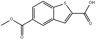 Benzo[b]thiophene-2,5-dicarboxylic acid, 5-methyl ester Struktur