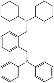 1-dicyclohexylphosphinomethyl-2-diphenylphosphinomethybenzene Structure
