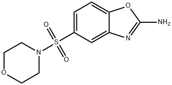 2-Benzoxazolamine, 5-(4-morpholinylsulfonyl)- 结构式