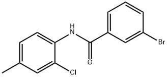 Benzamide, 3-bromo-N-(2-chloro-4-methylphenyl)- 结构式