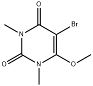 2,4(1H,3H)-Pyrimidinedione, 5-bromo-6-methoxy-1,3-dimethyl-, 851608-69-0, 结构式