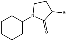 2-Pyrrolidinone, 3-bromo-1-cyclohexyl- Struktur