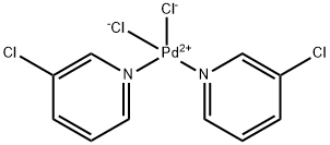 钯,二氯双(3-氯吡啶-κN)-, (SP-4-1)- 结构式