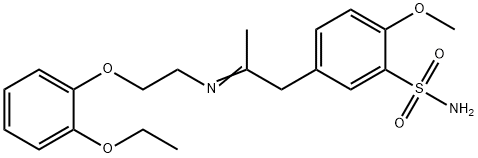 Benzenesulfonamide, 5-[2-[[2-(2-ethoxyphenoxy)ethyl]imino]propyl]-2-methoxy- Struktur