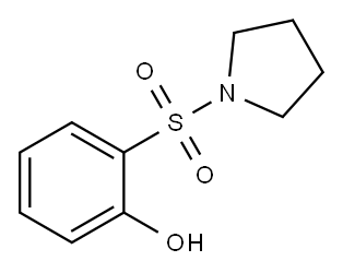 Phenol, 2-(1-pyrrolidinylsulfonyl)-,852951-49-6,结构式