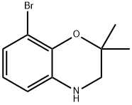 2H-1,4-Benzoxazine, 8-bromo-3,4-dihydro-2,2-dimethyl- Structure