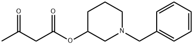 Butanoic acid, 3-oxo-, 1-(phenylmethyl)-3-piperidinyl ester Structure