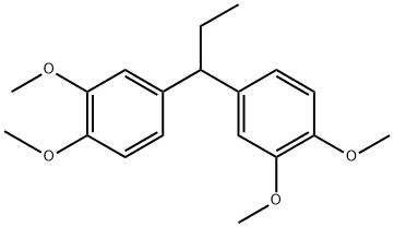 1,1-bis-(3,4-dimethoxy-phenyl)-propane Struktur