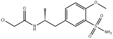 Acetamide, N-[(1R)-2-[3-(aminosulfonyl)-4-methoxyphenyl]-1-methylethyl]-2-chloro- Struktur