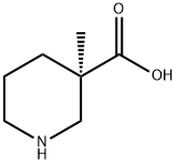 3-Piperidinecarboxylic acid, 3-methyl-, (3R)-,855316-56-2,结构式
