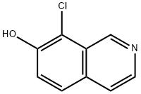 8-chloroisoquinolin-7-ol, 855736-55-9, 结构式